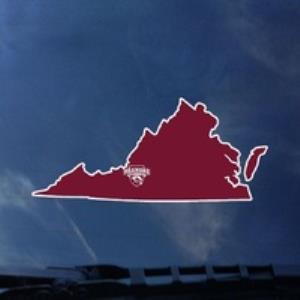 Image of Decal-State Shape with athletic logo