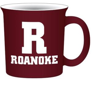 Image of Mug-Maroon R Roanoke white