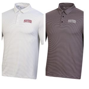 Image of Polo- Under Armour Stripe Roanoke College